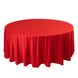 Red Premium Scuba Round Tablecloth, Wrinkle Free Polyester Seamless Tablecloth