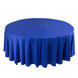 Royal Blue Premium Scuba Wrinkle Free Round Tablecloth, Seamless Scuba Polyester Tablecloth