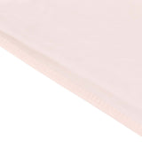 120inch Blush Premium Scuba Wrinkle Free Round Tablecloth, Seamless Scuba Polyester Tablecloth