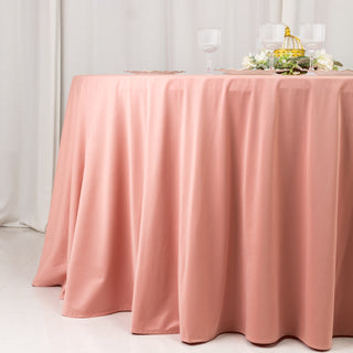 D&eacute;cor Ideas with Dusty Rose Scuba Round Tablecloths