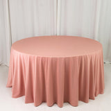 Scuba Round 120" Tablecloth Dusty Rose - Wrinkle Free & Stain Resistant Seamless Table Cover