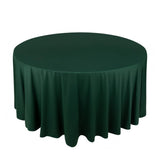 120inch Hunter Emerald Green Premium Scuba Wrinkle Free Round Tablecloth