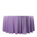 120inch Lavender Lilac Premium Scuba Wrinkle Free Round Tablecloth