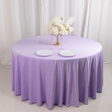 120inch Lavender Lilac Premium Scuba Wrinkle Free Round Tablecloth