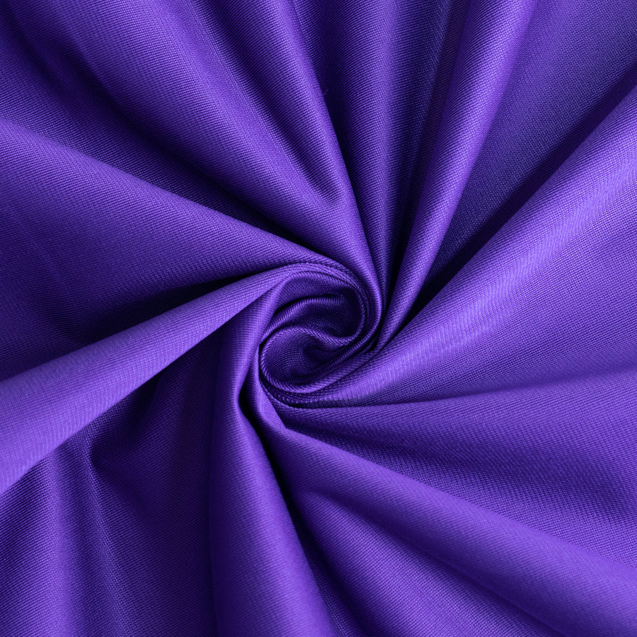 120inch Purple Premium Scuba Wrinkle Free Round Tablecloth, Scuba Polyester Tablecloth#whtbkgd