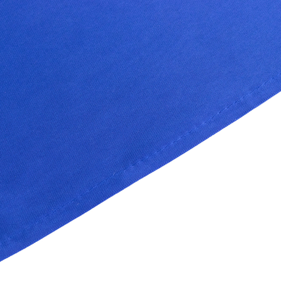 120inch Royal Blue Premium Scuba Wrinkle Free Round Tablecloth, Scuba Polyester Tablecloth