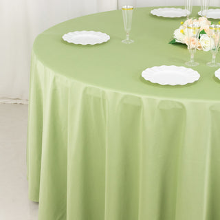 <strong>Seamless Sage Green Polyester Tablecloth</strong>
