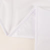 120 White Premium Scuba Round Tablecloth, Wrinkle Free Polyester Seamless Tablecloth