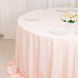 132inch Blush Premium Scuba Wrinkle Free Round Tablecloth, Scuba Polyester Tablecloth