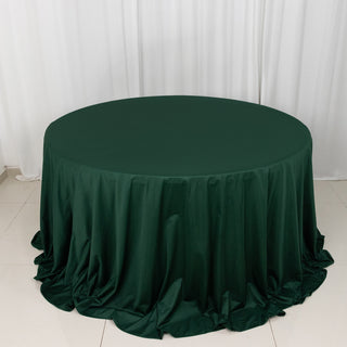 Hunter Emerald Green Premium Scuba Wrinkle Free Round Tablecloth
