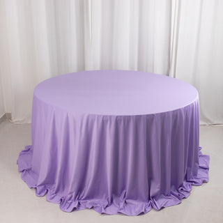 <h3 style="margin-left:0px;"><strong>Elegant Wrinkle-Free Lavender Scuba Tablecloth</strong>