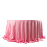 Pink Premium Scuba Wrinkle Free Round Tablecloth, Seamless Scuba Polyester Tablecloth