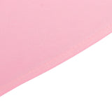 Pink Premium Scuba Wrinkle Free Round Tablecloth, Seamless Scuba Polyester Tablecloth