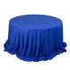 Royal Blue Premium Scuba Wrinkle Free Round Tablecloth, Seamless Scuba Polyester