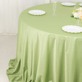 Sage Green Premium Scuba Wrinkle Free Round Tablecloth, Seamless Scuba Polyester Tablecloth