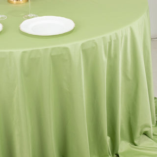 Stunning Sage Green Scuba Round Tablecloth
