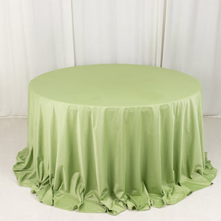 Premium Sage Green Scuba Round Tablecloth