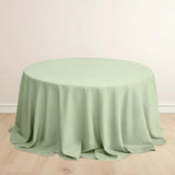 Sage Green Premium Scuba Wrinkle Free Round Tablecloth, Seamless Scuba Polyester Tableclot