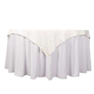 Versatile and Eco-Friendly: The Reusable Ivory Wrinkle Free Table Overlay