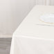 54inch Ivory Premium Scuba Square Tablecloth, Wrinkle Free Polyester Seamless Tablecloth#whtbkgd