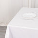 54inch White Premium Scuba Square Tablecloth, Wrinkle Free Polyester Seamless Tablecloth#whtbkgd