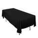 60"x102" Black Premium Scuba Wrinkle Free Rectangular Tablecloth, Scuba Polyester Tablecloth