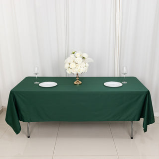 Hunter Green Premium Scuba Rectangular Tablecloth