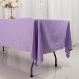  Lavender Lilac Premium Scuba Wrinkle Free Rectangular Tablecloth, Seamless Scuba Polyester