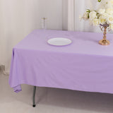  Lavender Lilac Premium Scuba Wrinkle Free Rectangular Tablecloth, Seamless Scuba Polyester