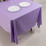  Lavender Lilac Premium Scuba Wrinkle Free Rectangular Tablecloth, Seamless Scuba Polyester