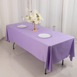  Lavender Lilac Premium Scuba Wrinkle Free Rectangular Tablecloth, Seamless Scuba Polyester