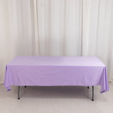  Lavender Lilac Premium Scuba Wrinkle Free Rectangular Tablecloth, Seamless Scuba Polyester