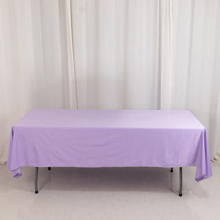 <h3 style="margin-left:0px;"><strong>Chic Lavender Premium Scuba Wrinkle-Free Tablecloth</strong>