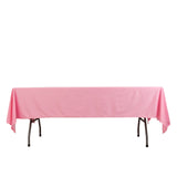 Pink Premium Scuba Wrinkle Free Rectangular Tablecloth, Seamless Scuba Polyester Tablecloth