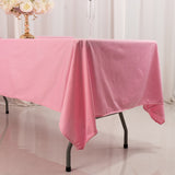 Pink Premium Scuba Wrinkle Free Rectangular Tablecloth, Seamless Scuba Polyester Tablecloth