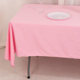 Pink Premium Scuba Wrinkle Free Rectangular Tablecloth, Seamless Scuba Polyester Tablecloth