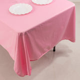 Pink Premium Scuba Wrinkle Free Rectangular Tablecloth, Seamless Scuba Polyester Tablecloth