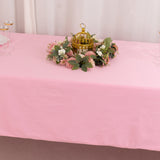 Pink Premium Scuba Wrinkle Free Rectangular Tablecloth, Seamless Scuba Polyester Tablecloth