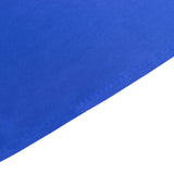 60"x102" Royal Blue Premium Scuba Wrinkle Free Rectangular Tablecloth, Seamless Scuba Polyester