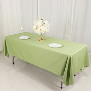 Sage Green Premium Scuba Rectangular Tablecloth
