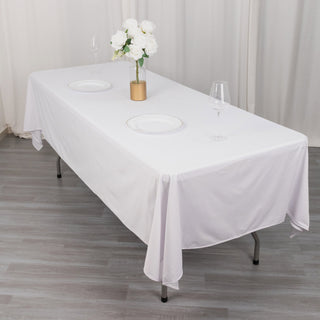 Dazzle Your Guests with the White 60x102 Rectangular Tablecloth