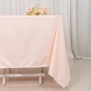 <strong>Blush Premium Scuba Square Tablecloth: The Ultimate in Sophistication </strong>