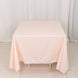 70inch Blush Premium Scuba Wrinkle Free Square Tablecloth, Scuba Polyester Tablecloth