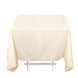 70" Beige Premium Scuba Wrinkle Free Square Tablecloth, Scuba Polyester Tablecloth