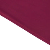 70inch Burgundy Premium Scuba Wrinkle Free Square Table Overlay, Scuba Polyester Table Topper