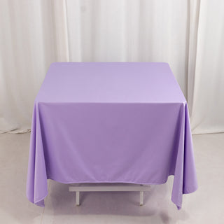 <h3 style="margin-left:0px;"><strong>Lavender Premium Scuba Square Tablecloth: Elegance Meets Functionality</strong>