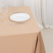 70inch Nude Premium Scuba Wrinkle Free Square Tablecloth, Scuba Polyester Tablecloth