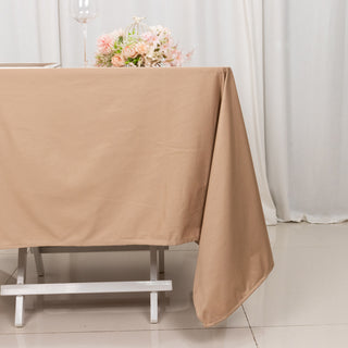 <strong>Nude Premium Scuba Square Tablecloth: The Ultimate in Sophistication </strong>