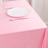 Pink Premium Scuba Square Tablecloth, Wrinkle Free Polyester Seamless Tablecloth 70inch