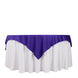 70inch Purple Premium Scuba Wrinkle Free Square Table Overlay, Scuba Polyester Table Topper